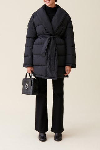 Gewatteerde Jas - Zwart