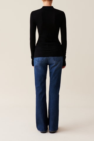 Wollen T-shirt - Zwart