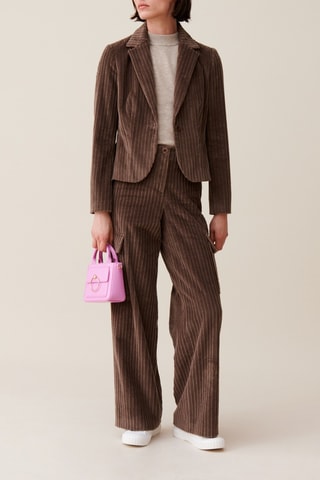 Velours Blazer - Taupe