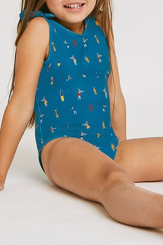 Maillot 1 pièce - Bleu pétrole