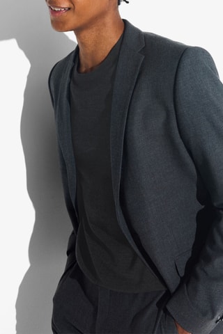 Pull en mérinos - Gris foncé chiné