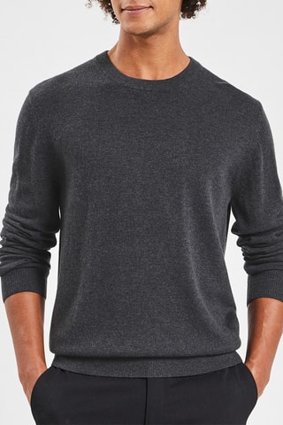 Pull en laine et cachemire - Gris foncé