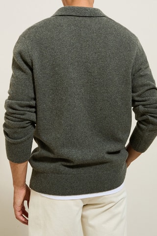 Pull en laine - Vert foncé