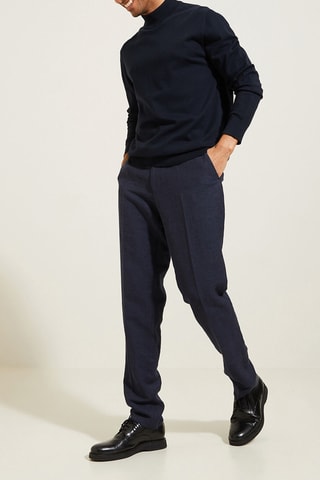 Pull en coton biologique - Bleu