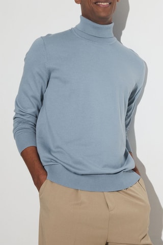 Pull en coton biologique - Ciel