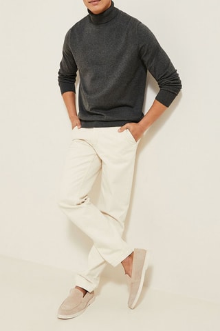 Pull en coton biolobique - Gris chiné