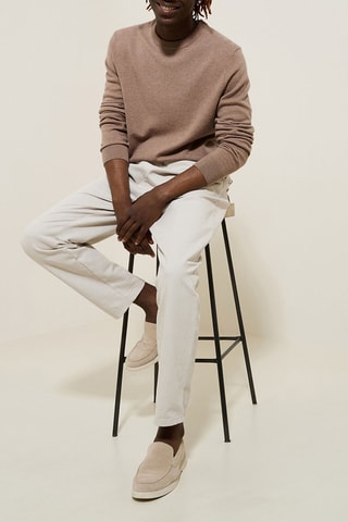 Pull en mérinos et cachemire - Beige