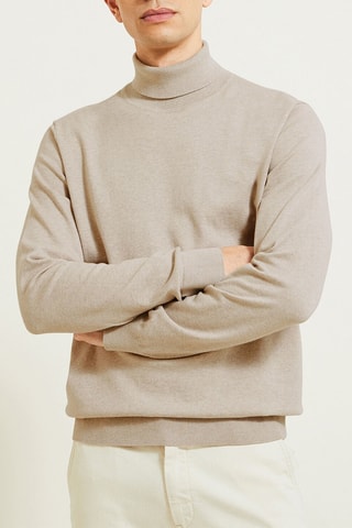 Pull en coton biologique - Beige