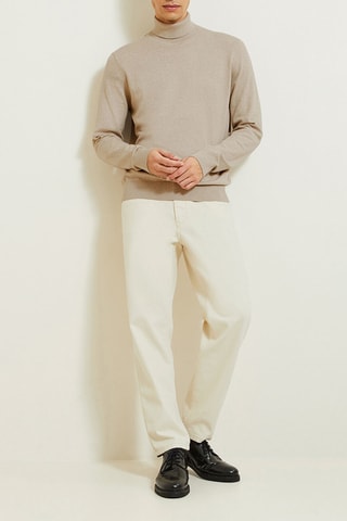 Pull en coton biologique - Beige