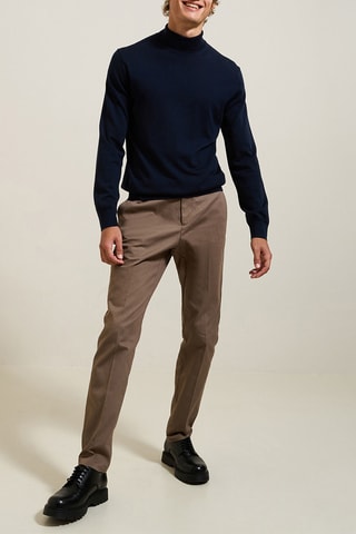 Pull en mérinos - Bleu marine