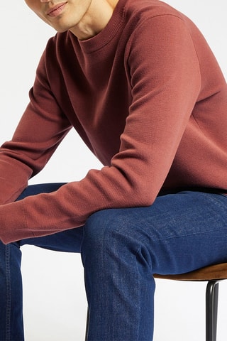 Pull en coton biologique  - Bordeaux