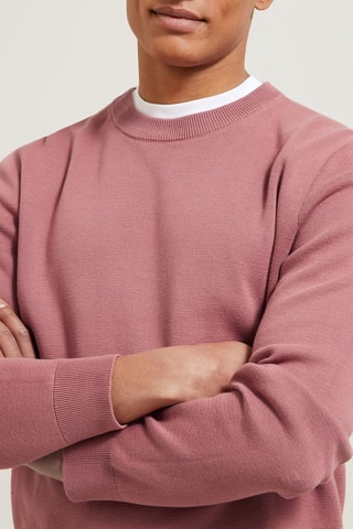 Pull en coton biologique  - Rose