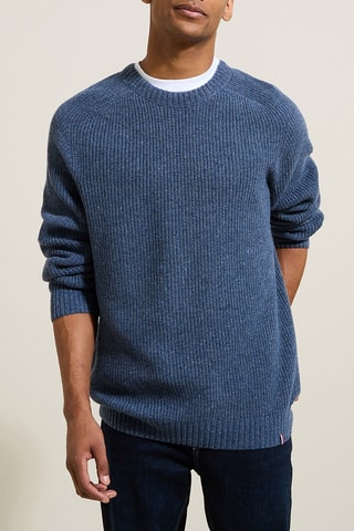 Pull en laine - Bleu cobalt