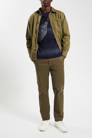 Pull dip and dye - Bleu marine et gris