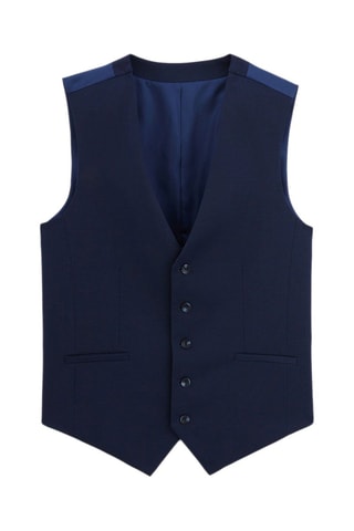 Gilet de costume sans manches - Bleu marine