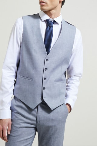 Gilet de costume sans manches - Bleu