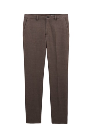 Pantalon de costume slim - Marron
