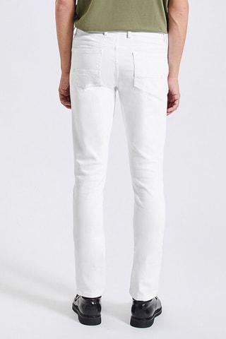 Pantalon slim - Blanc