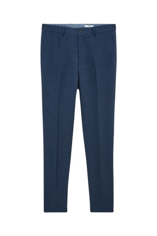 Pantalon de costume en lin - Bleu