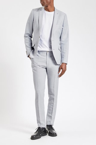 Pantalon de costume en lin - Blanc