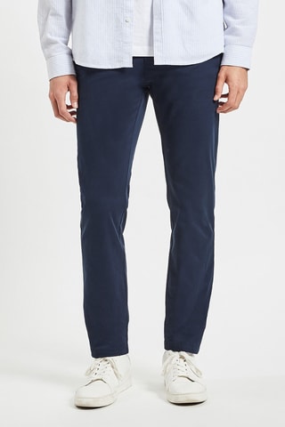 Pantalon chino slim - Bleu marine - Longueur 34