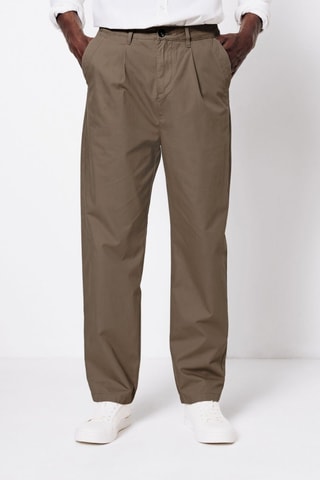 Pantalon regular - Beige