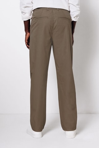 Pantalon regular - Beige