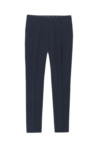 Pantalon en lin - Bleu nuit