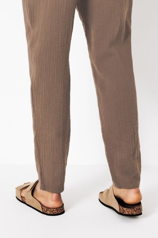 Pantalon relax - Marron