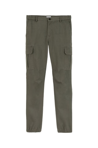Pantalon cargo en coton biologique - Vert