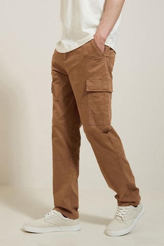 Pantalon cargo - Camel