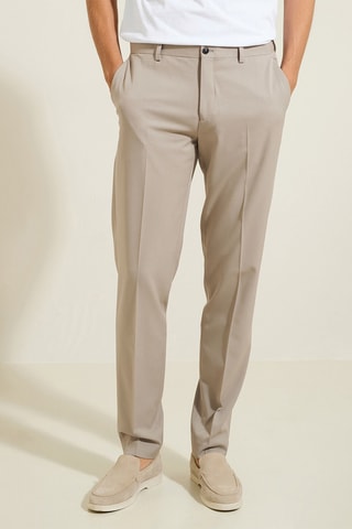 Pantalon de costume slim - Camel