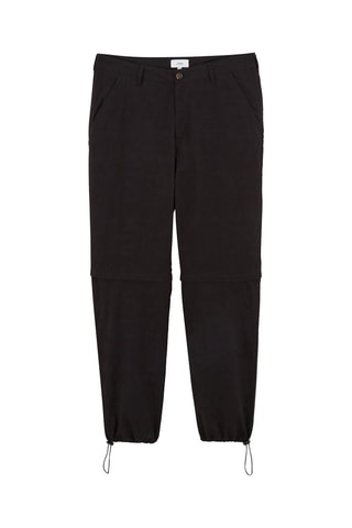 Pantalon regular 2 en 1 - Noir