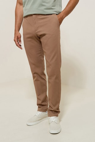 Chino slim en coton biologique - Beige