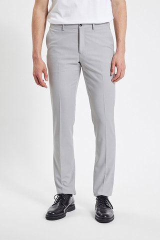 Pantalon slim - Gris clair