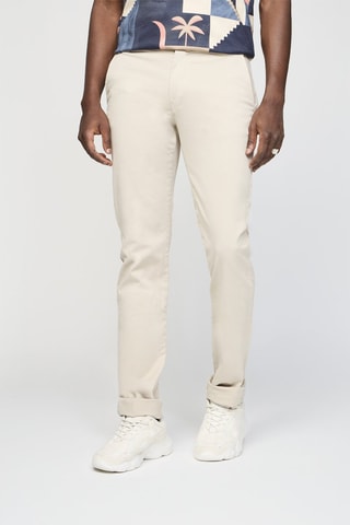 Pantalon slim - Ecru - Longueur 34