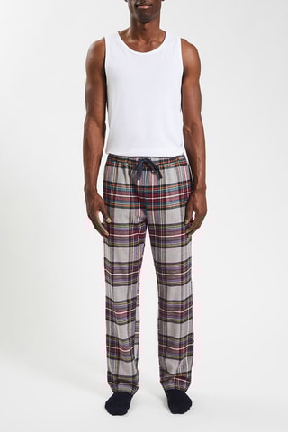 Pantalon de pyjama - Gris clair et bordeaux