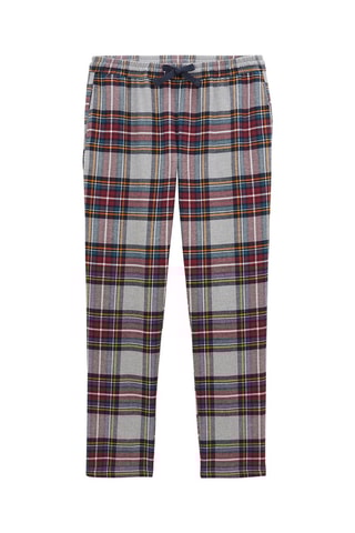 Pantalon de pyjama - Gris clair et bordeaux
