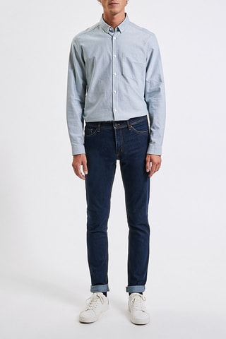 Jean slim - Bleu marine - Longueur 34