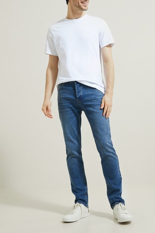 Jean straight - Bleu - Longueur 34