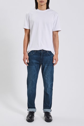Jean straight - Bleu - Longueur 34