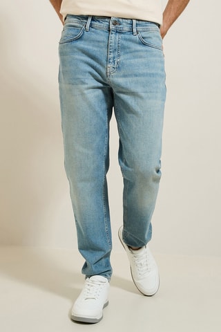 Jean tapered slim - Ciel - Longueur 34