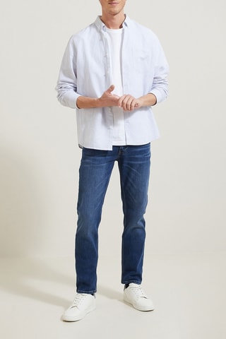 Jean straight - Bleu - Longueur 34