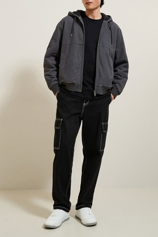 Veste à capuche - Gris foncé