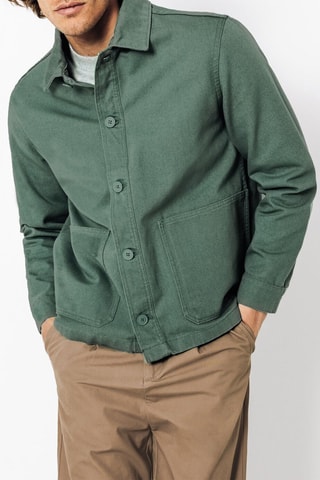 Veste en coton biologique - Vert foncé