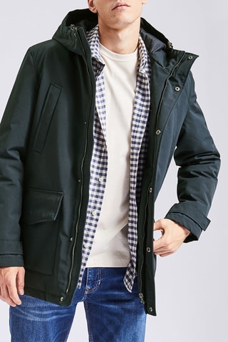 Parka à capuche - Bleu foncé