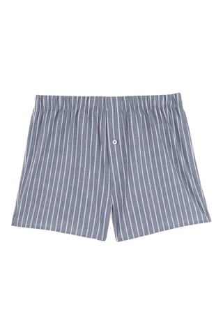 Caleçon en coton biologique - Gris et blanc