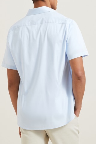 Chemisette slim - Bleu