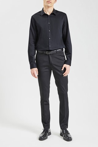 Chemise slim repassage facile - Noir