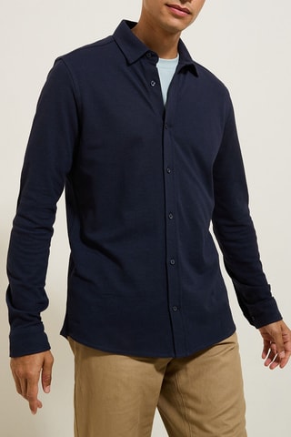 Chemise regular - Bleu marine